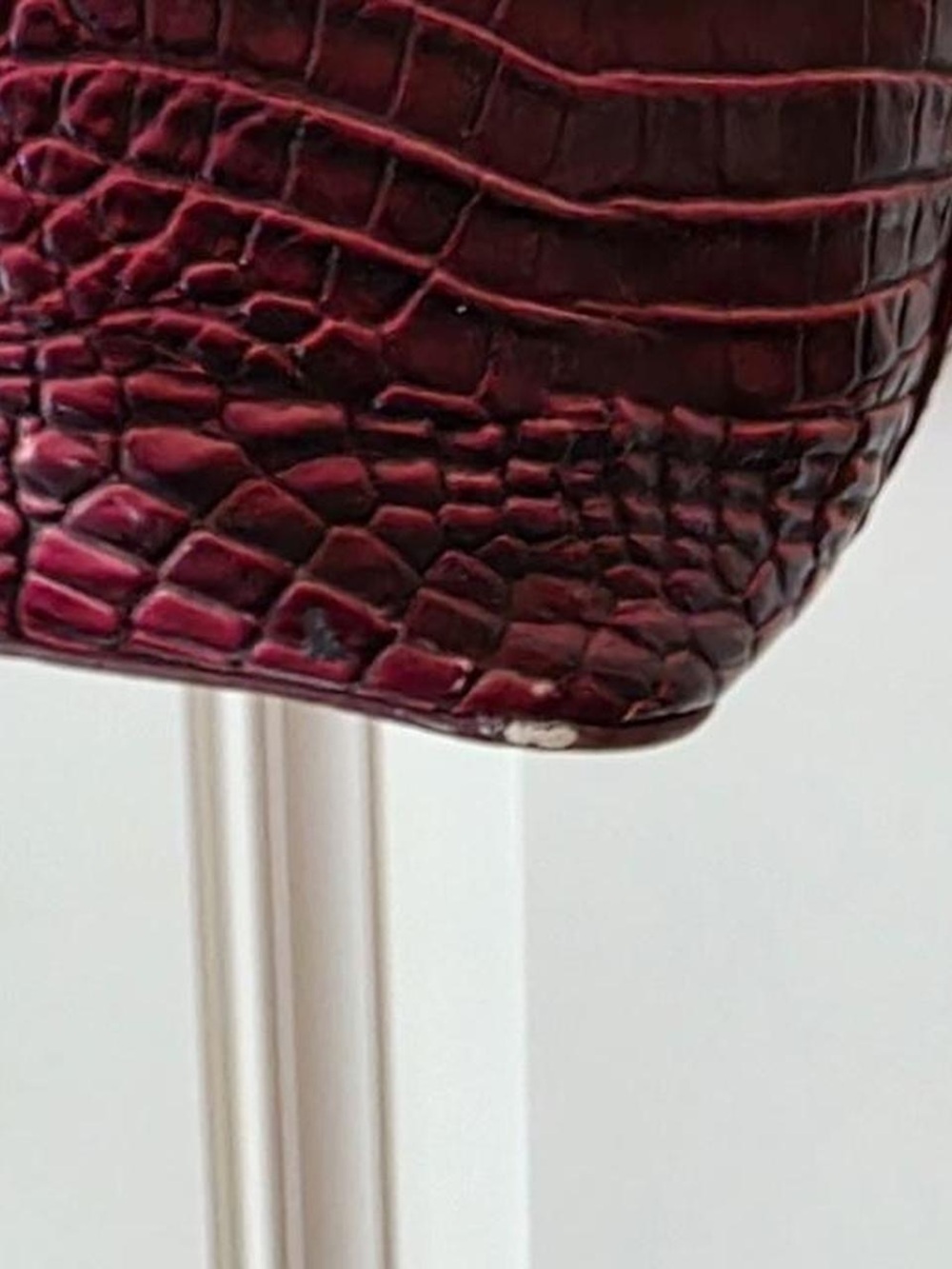 Brahmin Large Duxbury Rose Ombré Croc-Embossed Leather Tote - Picture 8 of 8